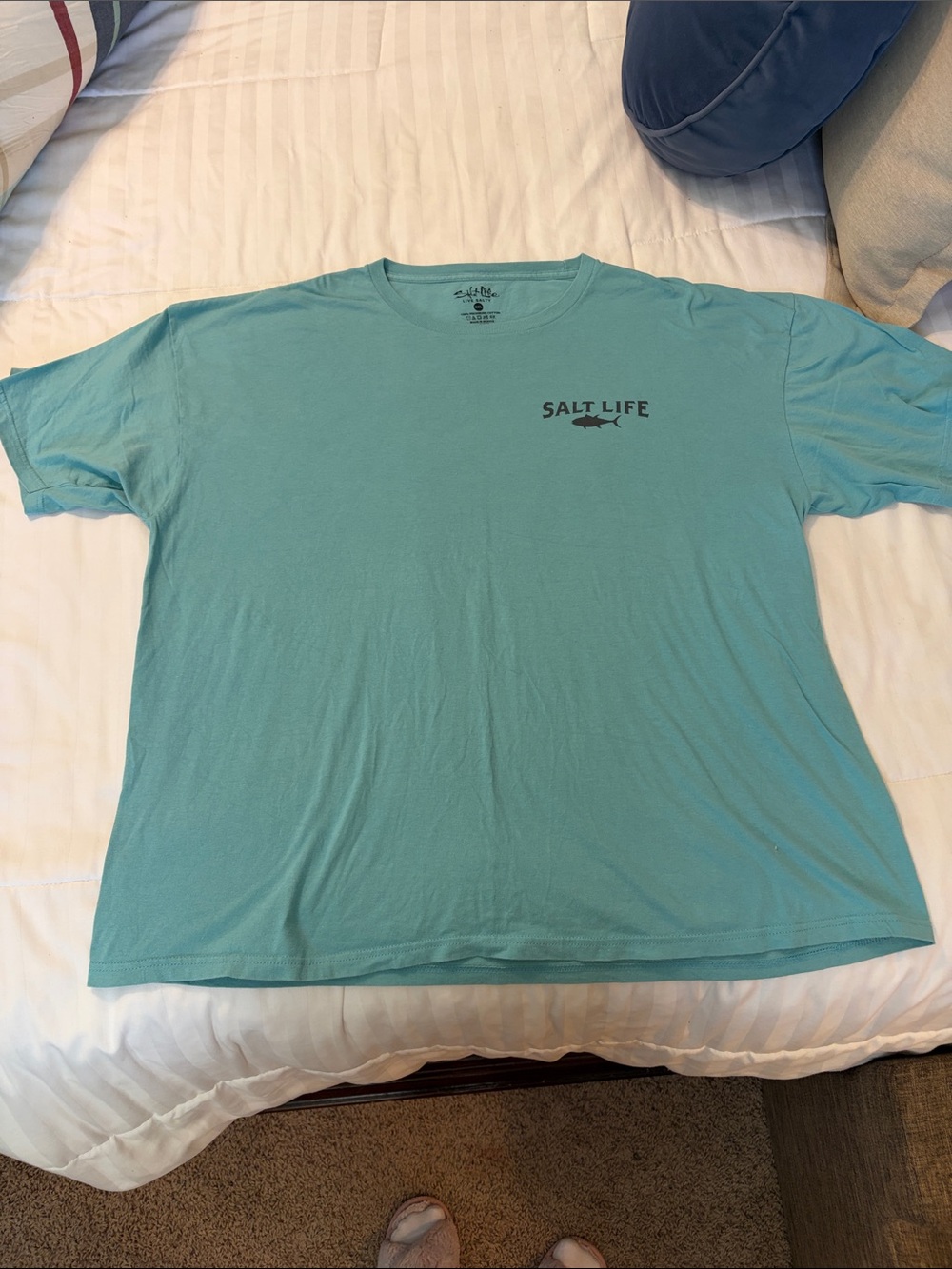 Salt Life Short Sleeve Tee in Aqua Blue
